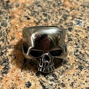 Stainless Steel Skull Ring Size 13